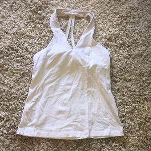 Lululemon white strappy tank size 6
